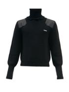 Mens Rtw Vetements - Distressed Ribbed Merino Wool-blend Sweater - Mens - Black