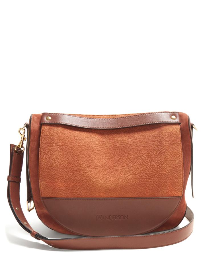 Jw Anderson Moon Nubuck Shoulder Bag