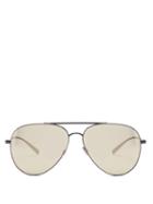 Matchesfashion.com Versace - Mirrored Aviator Metal Sunglasses - Mens - Black