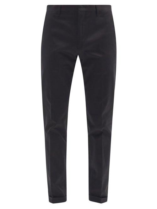Matchesfashion.com Paul Smith - Organic-cotton Slim-leg Chino Trousers - Mens - Black