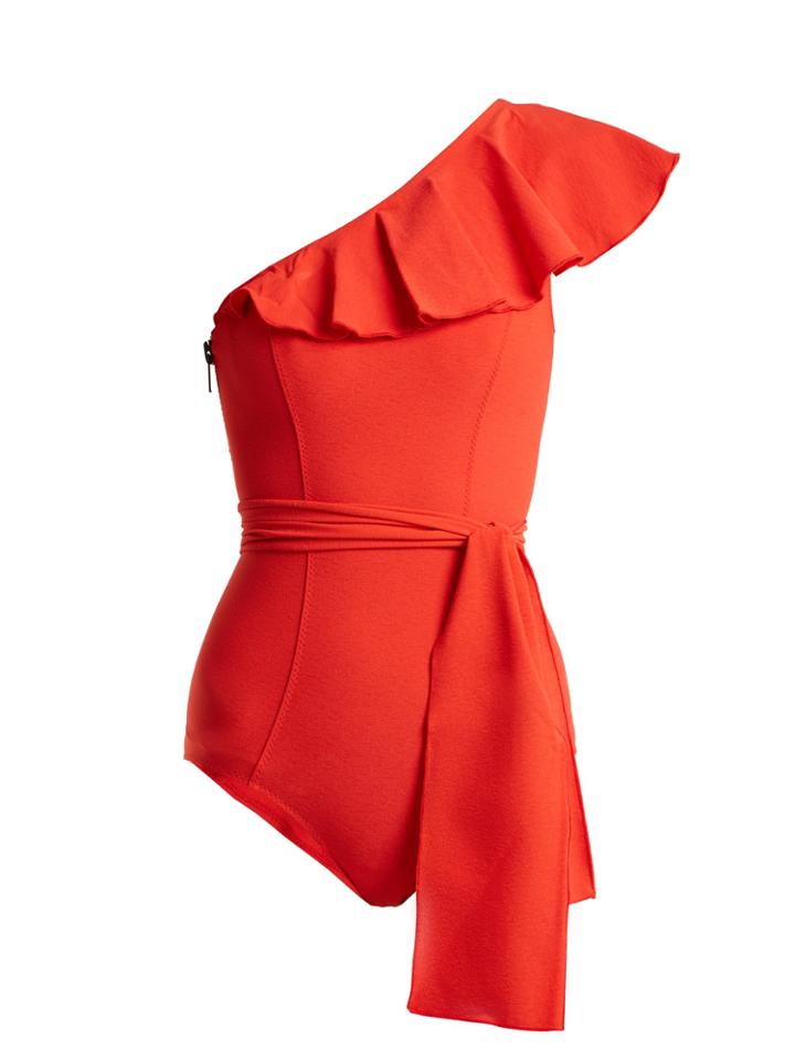 Lisa Marie Fernandez Arden Ruffle-trimmed Tie-waist Swimsuit