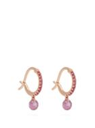 Matchesfashion.com Raphaele Canot - Set Free Sapphire & Rose Gold Earrings - Womens - Pink