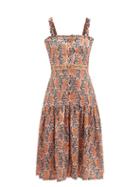 Agua By Agua Bendita - Nispero Herbcea Atardecer Floral-print Dress - Womens - Pink Print