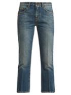 Saint Laurent Kick-flare Cropped Jeans
