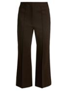 Matchesfashion.com Tibi - Jane Slim Leg Cropped Trousers - Womens - Black