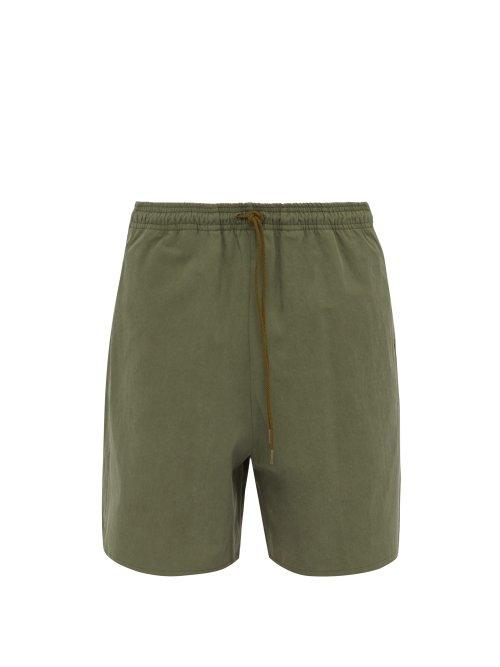 Matchesfashion.com Kuro - Cotton Twill Shorts - Mens - Khaki