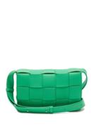 Matchesfashion.com Bottega Veneta - Cassette Small Intrecciato Leather Cross-body Bag - Womens - Green