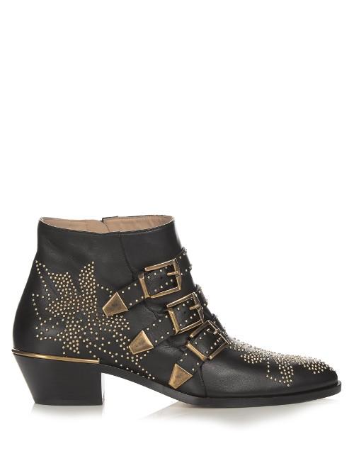 Chloé Susanna Leather Ankle Boots