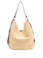 Matchesfashion.com Isabel Marant - Bayia Leather-trimmed Woven Bag - Womens - Beige