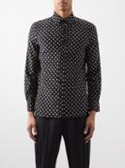 Nili Lotan - Rigby Polka-dot Silk-crepe Shirt - Mens - Black Multi