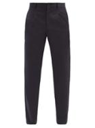 Matchesfashion.com A.p.c. - Dorian Pinstriped Wool-crepe Trousers - Mens - Navy