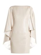 Matchesfashion.com Osman - Rebecca Cape Sleeved Dress - Womens - Silver