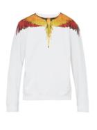 Matchesfashion.com Marcelo Burlon - Wings Cotton Sweatshirt - Mens - Black Multi