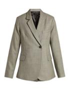 Matchesfashion.com Nili Lotan - Classon Single Breasted Wool Jacket - Womens - Grey