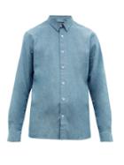 Matchesfashion.com A.p.c. - Hector Cotton Chambray Shirt - Mens - Blue