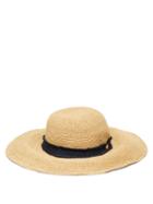 Matchesfashion.com Heidi Klein - Cape Elizabeth Raffia Hat - Womens - Beige Navy