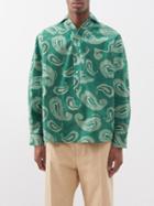 Jacquemus - Pingo Paisley-print Cotton Shirt - Mens - Green Mint