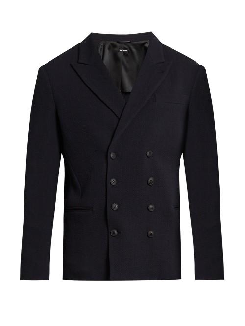 Giorgio Armani Double-breasted Wool-blend Blazer