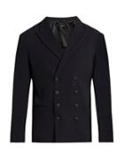 Giorgio Armani Double-breasted Wool-blend Blazer
