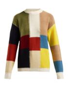 Matchesfashion.com See By Chlo - Patchwork Wool Sweater - Womens - Multi