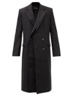 Y/project - Contraband Double-breasted Layered Cotton Overcoat - Mens - Black