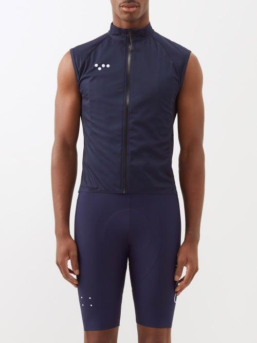 Pedla - Bold Technical Jersey Cycling Gilet - Mens - Blue Navy