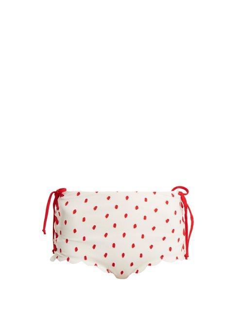 Matchesfashion.com Marysia - Palm Springs Lace Up Bikini Briefs - Womens - White