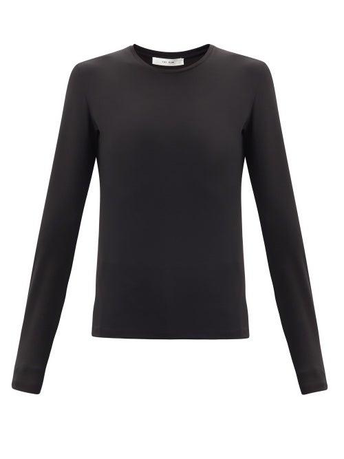 Matchesfashion.com The Row - Iverness Jersey Long-sleeved T-shirt - Womens - Black