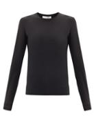 Matchesfashion.com The Row - Iverness Jersey Long-sleeved T-shirt - Womens - Black