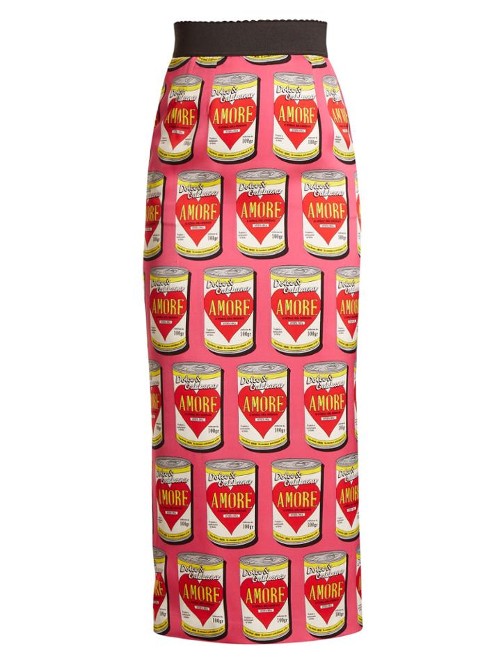Dolce & Gabbana Pop Art-print Midi Skirt