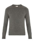 Saint Laurent Crew-neck Camel-wool Sweater