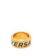 Matchesfashion.com Versace - Medusa Embossed Logo Engraved Ring - Mens - Gold