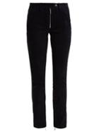 Matchesfashion.com The Row - Smashton Skinny Suede Trousers - Womens - Navy