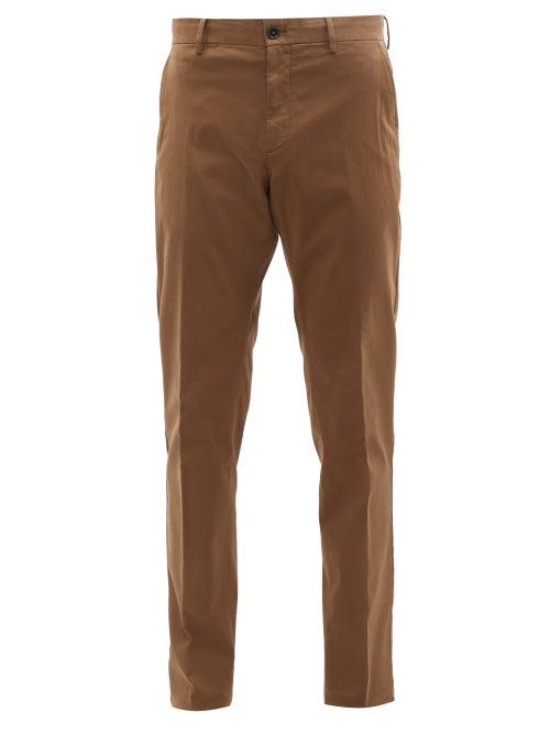 Ermenegildo Zegna - Cotton-blend Chinos - Mens - Brown