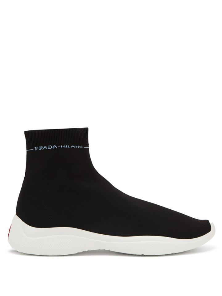 Prada America's Cup Stretch-knit Trainers