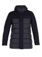 Matchesfashion.com Herno - Wool And Nylon Padded Jacket - Mens - Navy