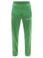 Palm Angels - Logo-print Stripe Jersey Track Pants - Mens - Green