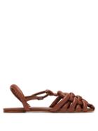 Matchesfashion.com Hereu - Cabersa Woven Padded-leather Sandals - Womens - Tan