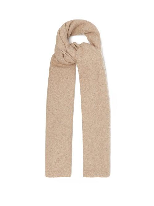 Lauren Manoogian - Baby Alpaca And Merino Wool-blend Scarf - Womens - Light Brown
