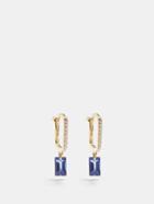 Raphaele Canot - Set Free Diamond, Sapphire & 18kt Gold Earrings - Womens - Blue Multi