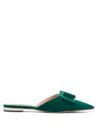 Rochas Bow-appliqu Velvet Slides