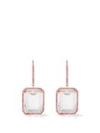 Shay - Portrait Sapphire, Topaz & 18kt Rose-gold Earrings - Womens - Rose Gold