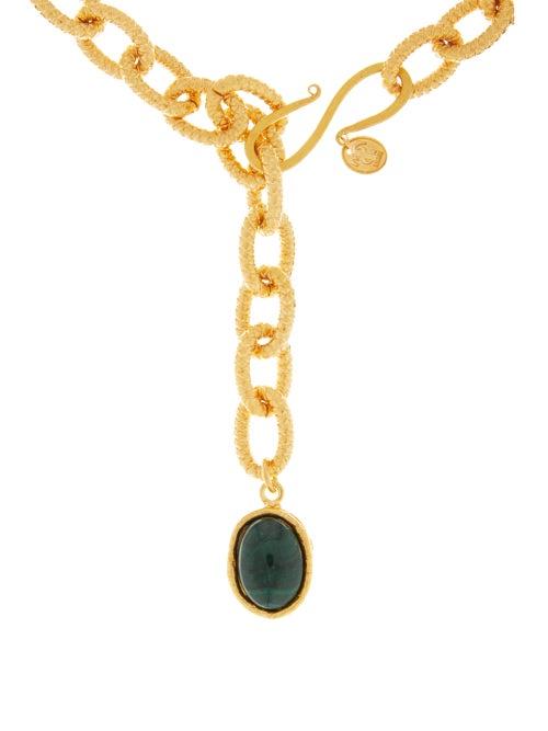 Matchesfashion.com Sylvia Toledano - Atlantis Malachite Necklace - Womens - Gold