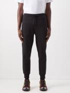 Moncler - Shell-pocket Cotton-jersey Track Pants - Mens - Black