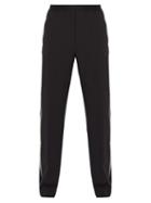 Matchesfashion.com Helmut Lang - Side Striped Stretch Wool Trousers - Mens - Black
