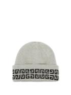 Givenchy - Reversible Logo-jacquard Wool-blend Beanie Hat - Mens - Grey
