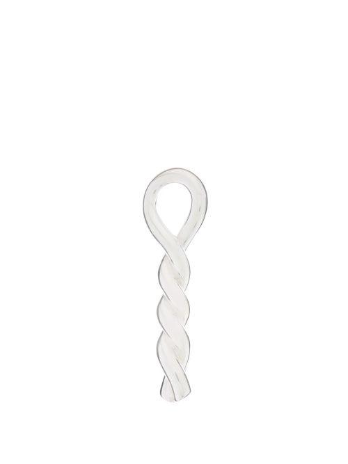 Matchesfashion.com Bottega Veneta - Twisted-loop Metal Brooch - Womens - Silver