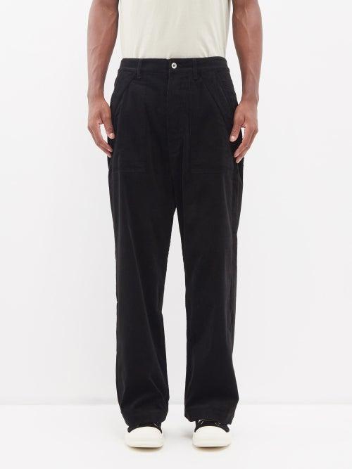 Rick Owens Drkshdw - Stretch Corduroy Trousers - Mens - Black