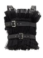 Matchesfashion.com Noir Kei Ninomiya - Organza Buckled Harness Top - Womens - Black