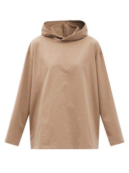 Matchesfashion.com Vaara - Luca Cotton-jersey Hooded T-shirt - Womens - Light Beige